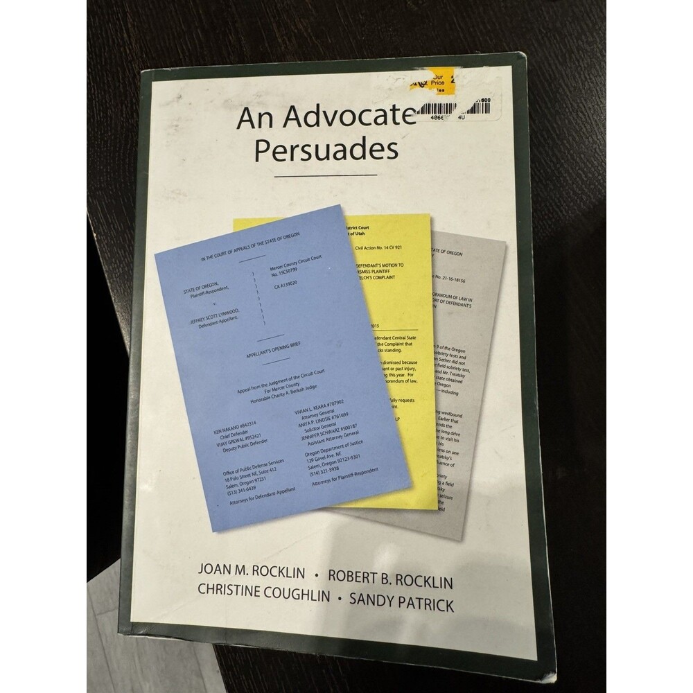 An Advocate Persuades - Paperback By Joan M. Rocklin - VERY GOOD